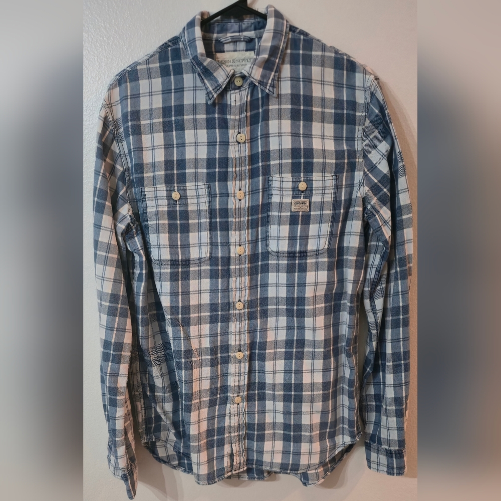 Ralph Lauren Denim & Supply Blue Plaid Shirt